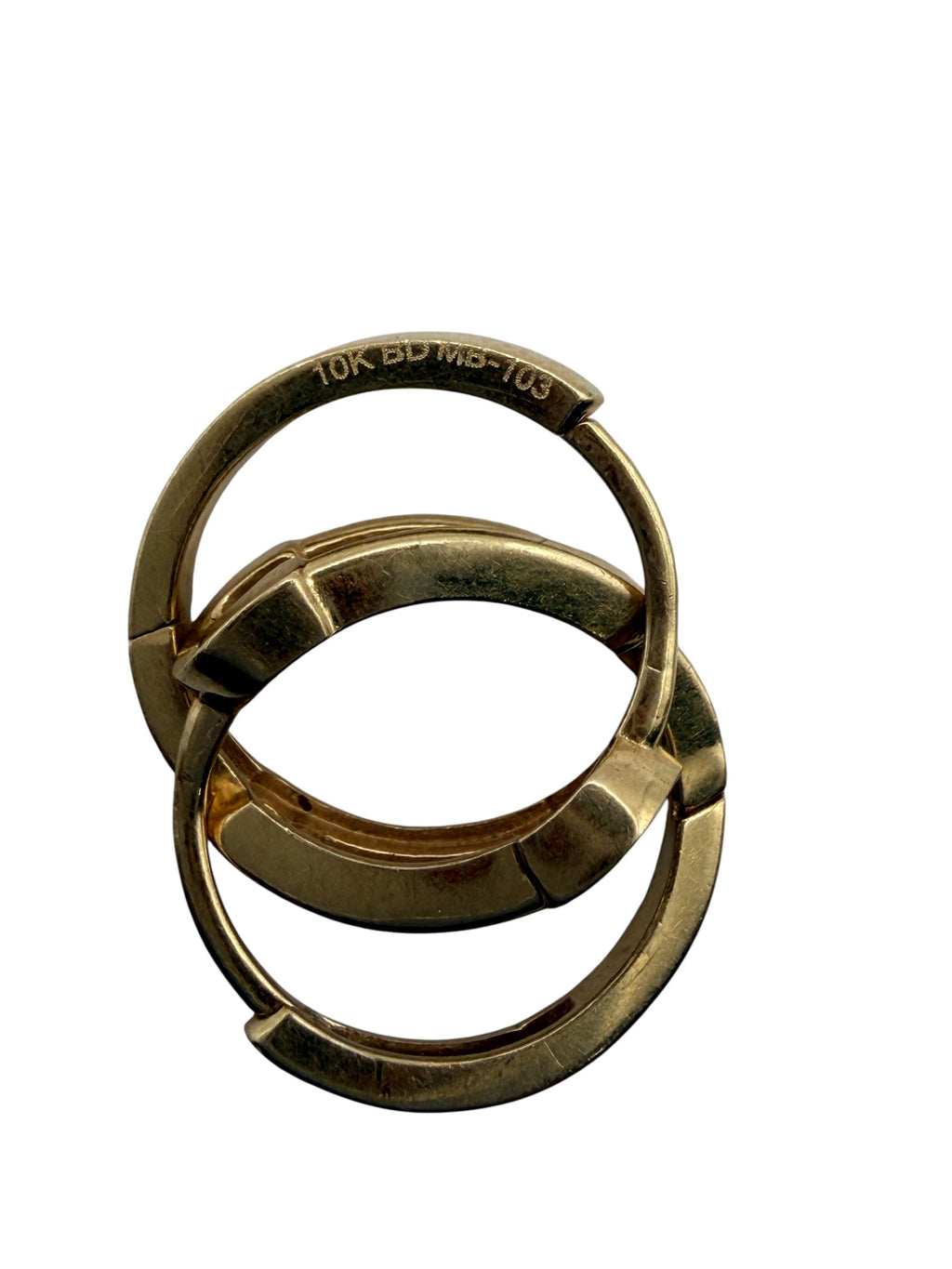 Huggies de Seguro en Oro Sólido 10K