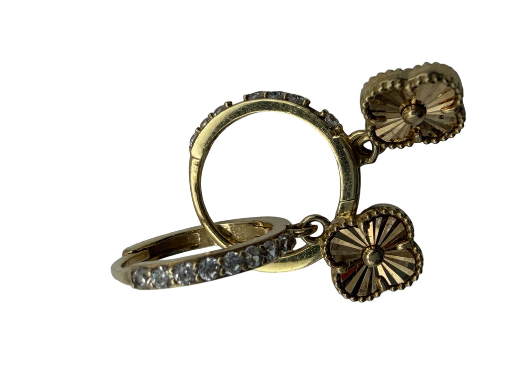 Huggies Trébol Oro 10K Solido