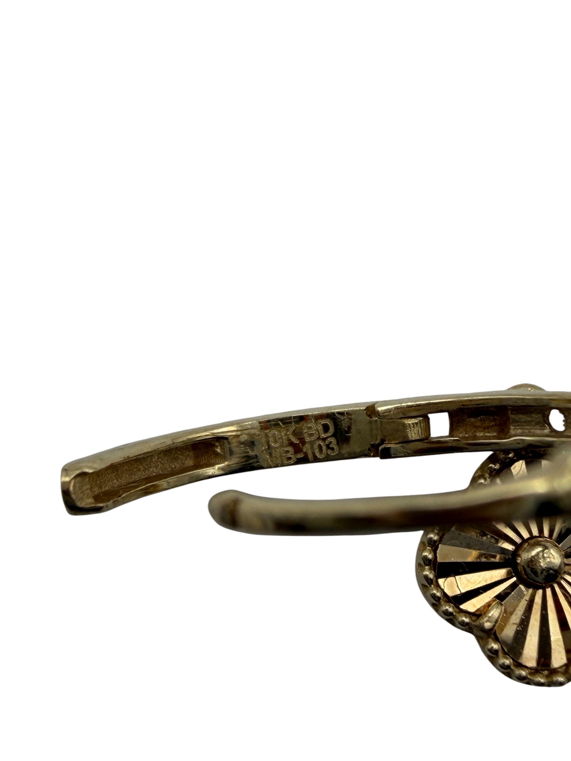 Huggies Trébol Oro 10K Solido