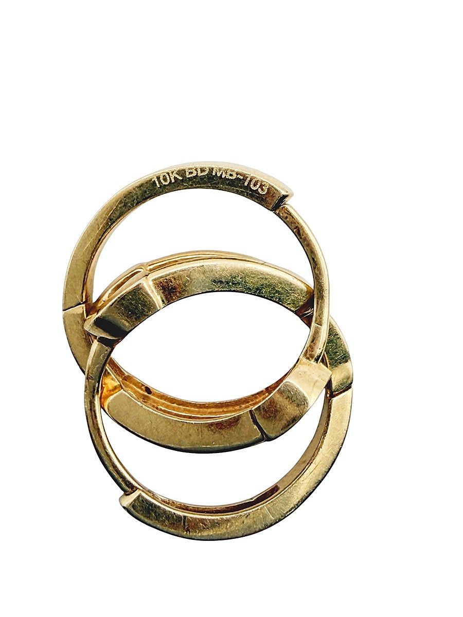 Huggies de Seguro en Oro Sólido 10K